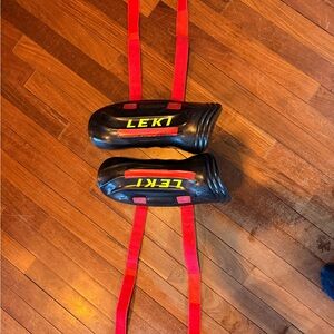 LEKI Black and Red Ski Pole Guards